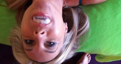 Hot american blonde wife Sandra Otterson suck rod and take it in pussy 